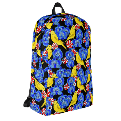 Backpack w/ Front Pocket (Canaries & Orchids)