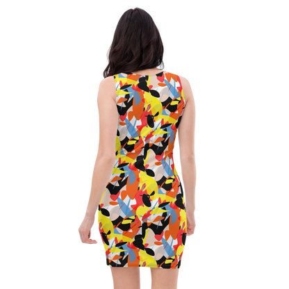 Bodycon dress (Abstract Ovals)