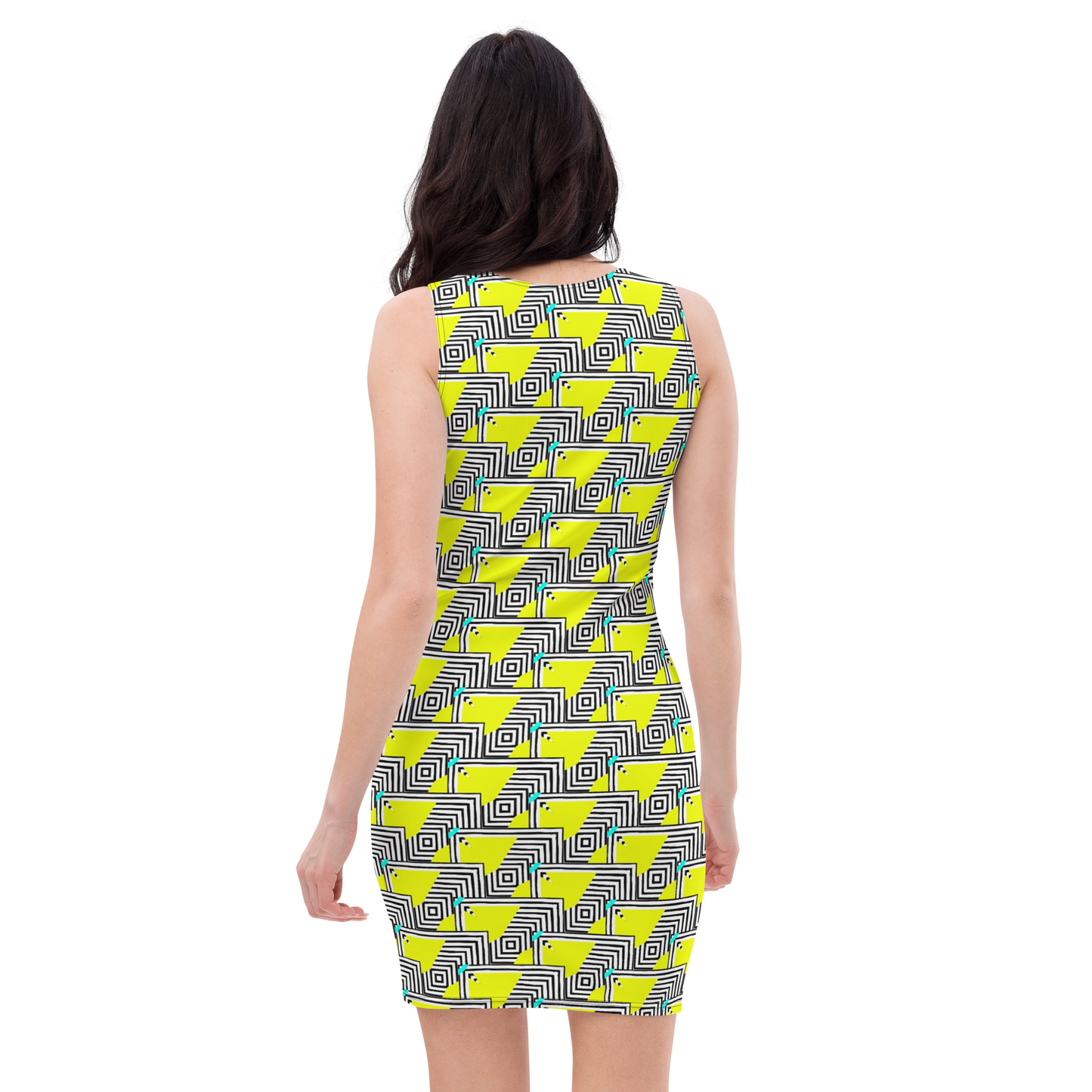 Bodycon dress (Retro Yellow)