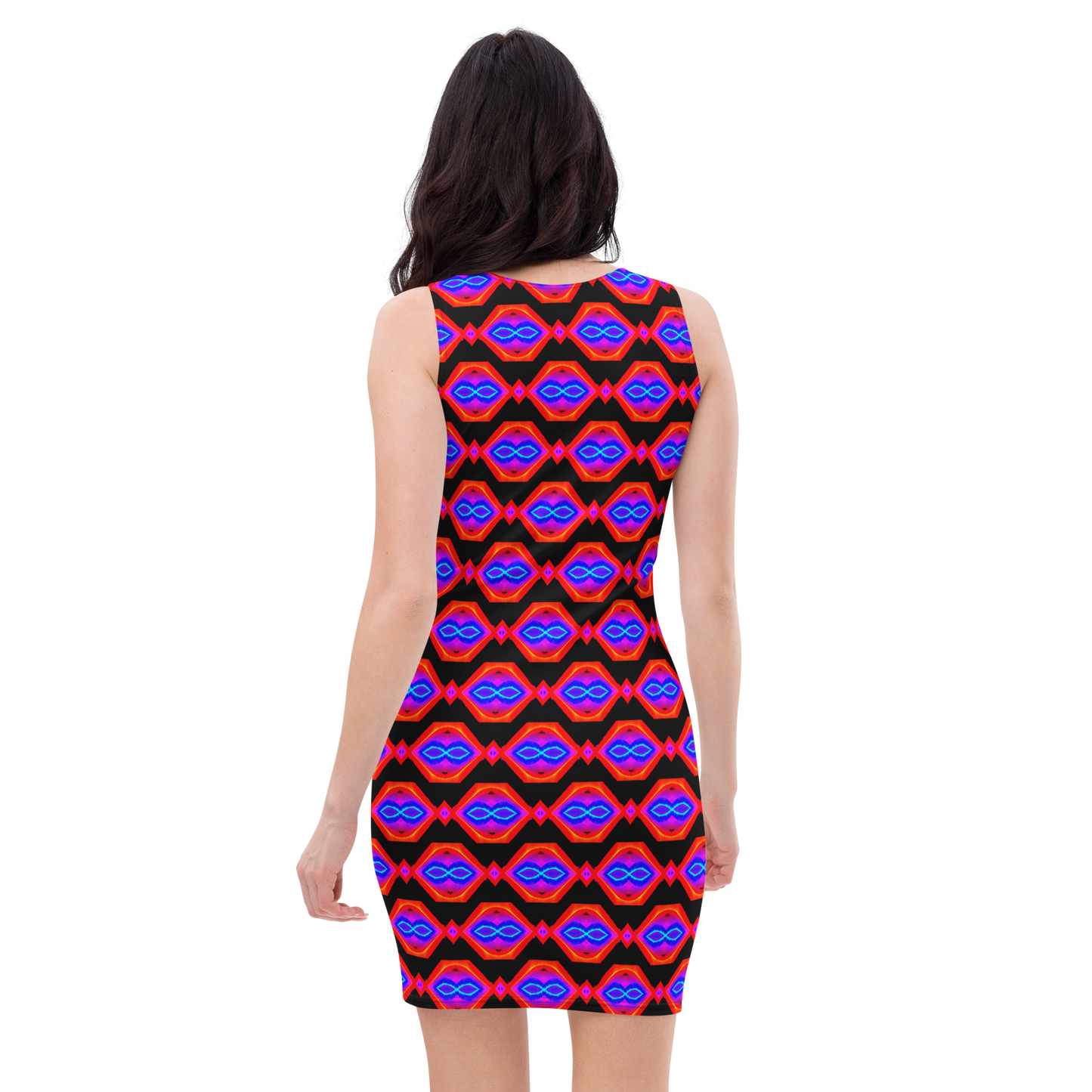 Bodycon dress (Neon Honeycomb)