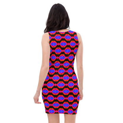 Bodycon dress (Neon Honeycomb)