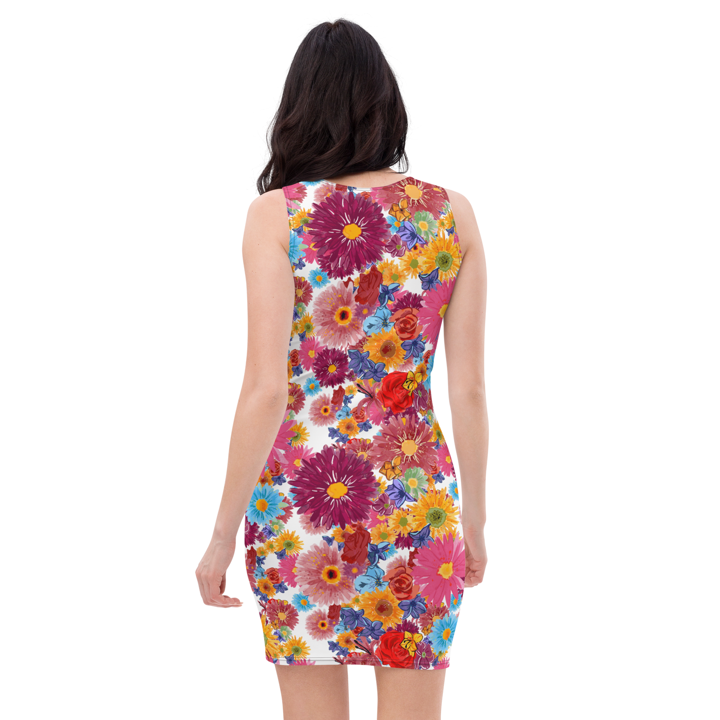 Bodycon dress (Watercolor Flowers)