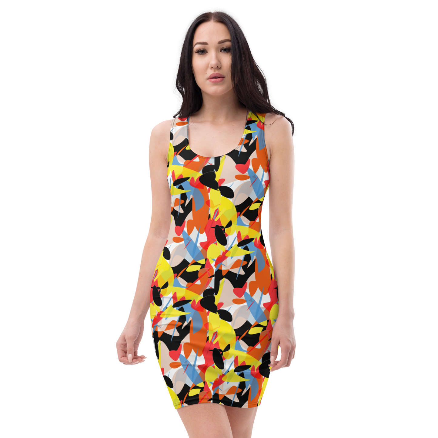 Bodycon dress (Abstract Ovals)