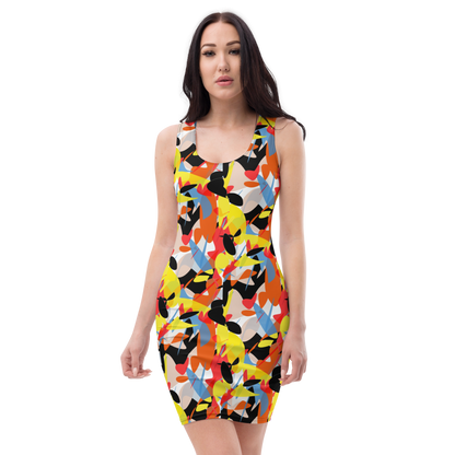 Bodycon dress (Abstract Ovals)