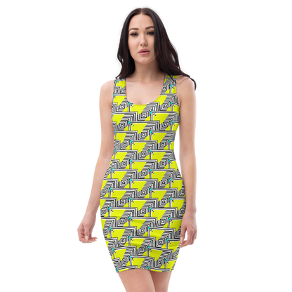 Bodycon dress (Retro Yellow)