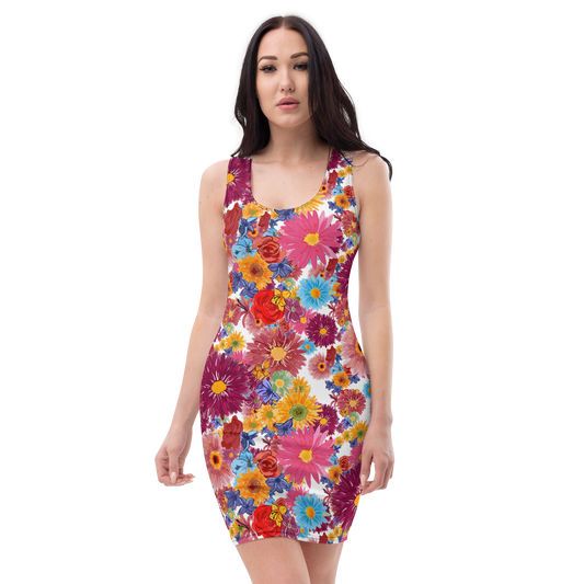 Bodycon dress (Watercolor Flowers)