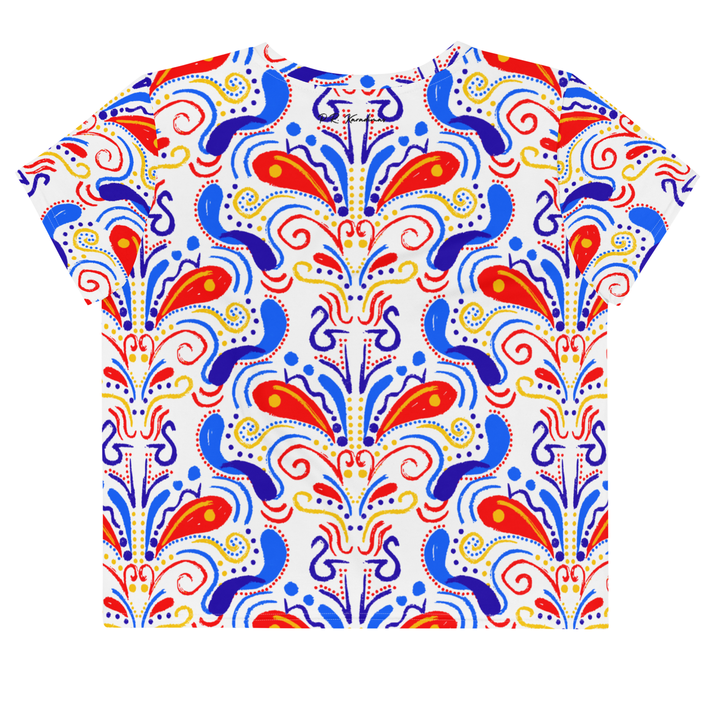 Crop Tee (Talavera-inspired|White)