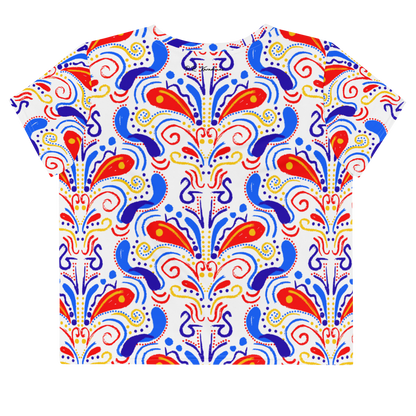 Crop Tee (Talavera-inspired|White)