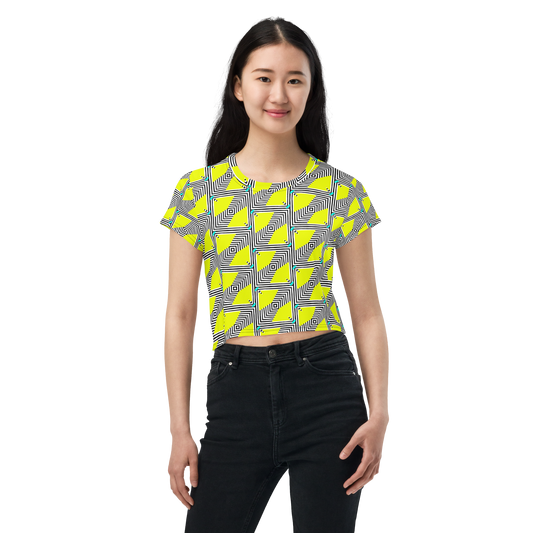 Crop Tee (Retro Yellow)