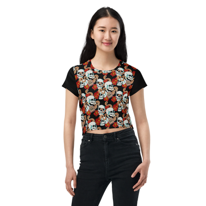 Crop Tee (Poppies)