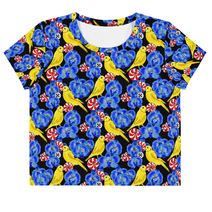 Crop Tee (Canaries & Orchids)