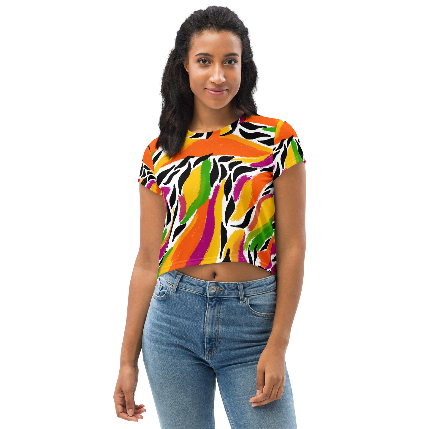 Crop Tee (Mango Mosaic)