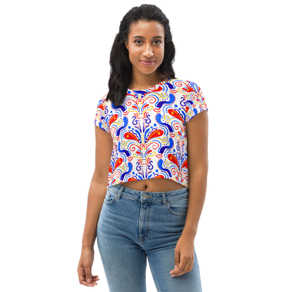 Crop Tee (Talavera-inspired|White)