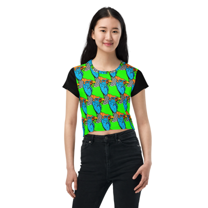 Crop Tee (Funky Chicken)