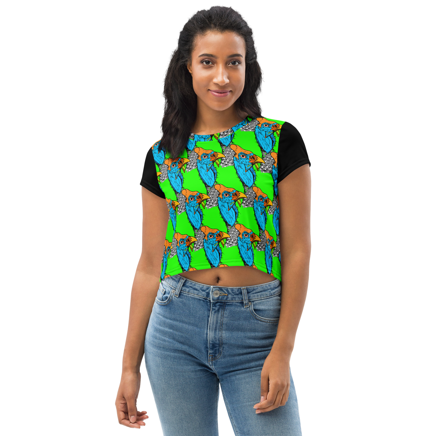 Crop Tee (Funky Chicken)