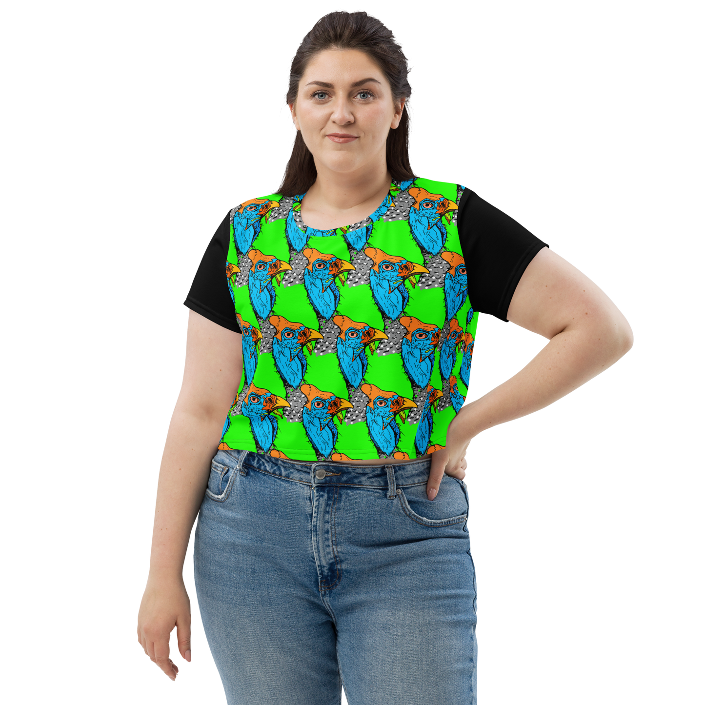 Crop Tee (Funky Chicken)