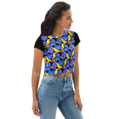 Crop Tee (Canaries & Orchids)