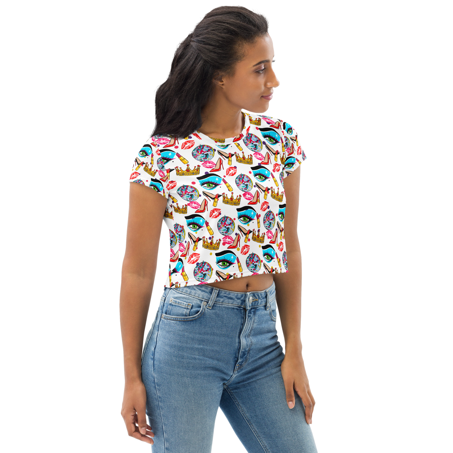 Crop Tee (Drag|Polka Dots)