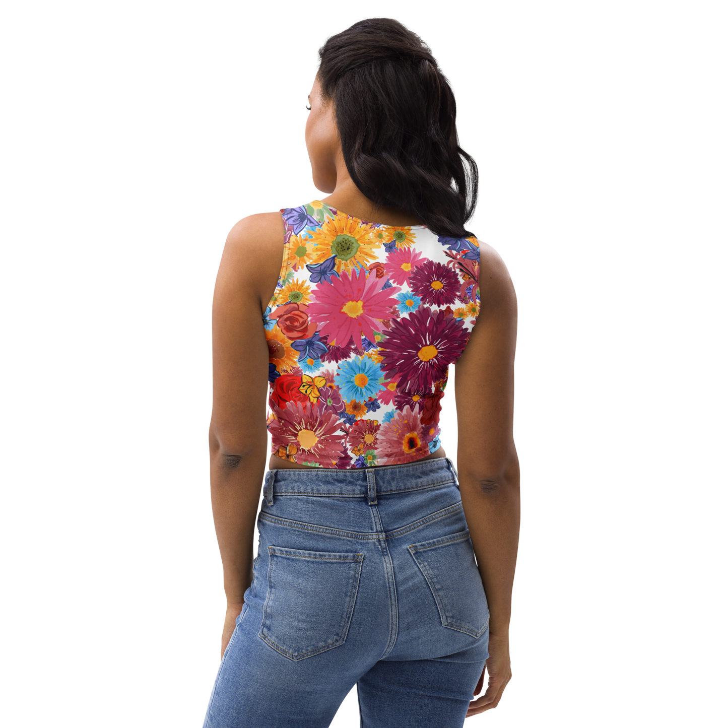 Crop Top (Watercolor Flowers)