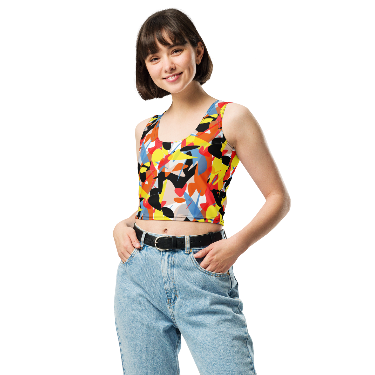 Crop Top (Abstract Ovals)