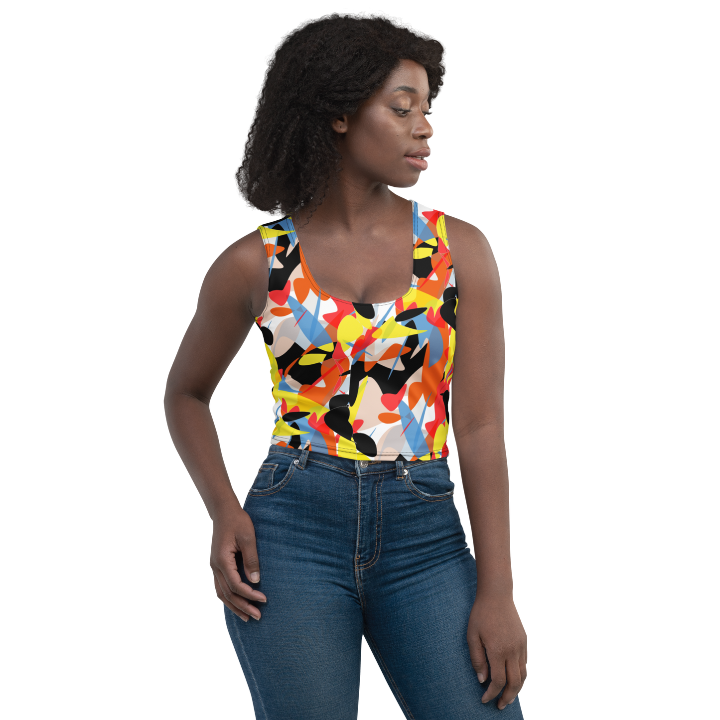 Crop Top (Abstract Ovals)