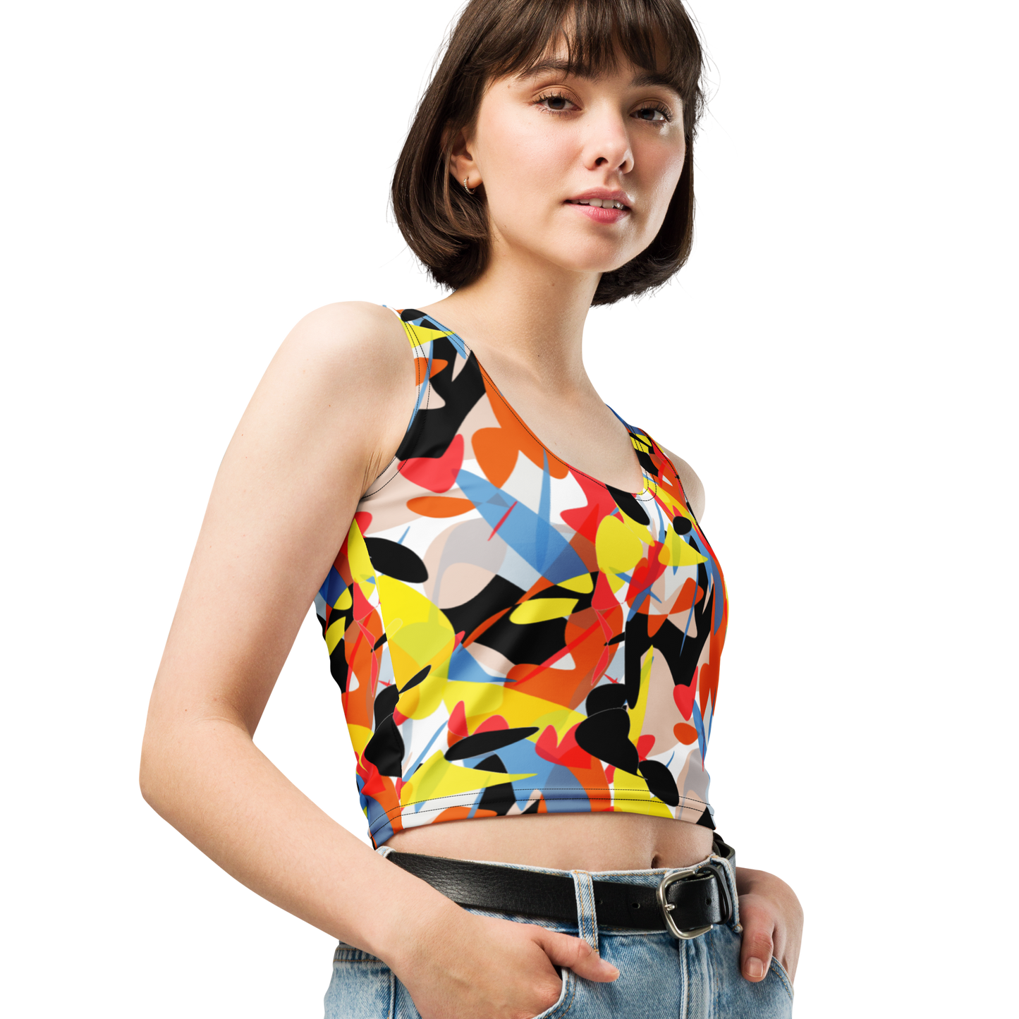 Crop Top (Abstract Ovals)