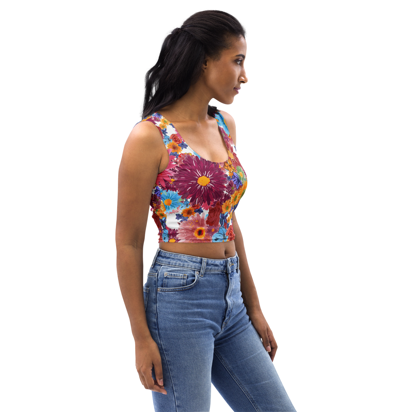 Crop Top (Watercolor Flowers)