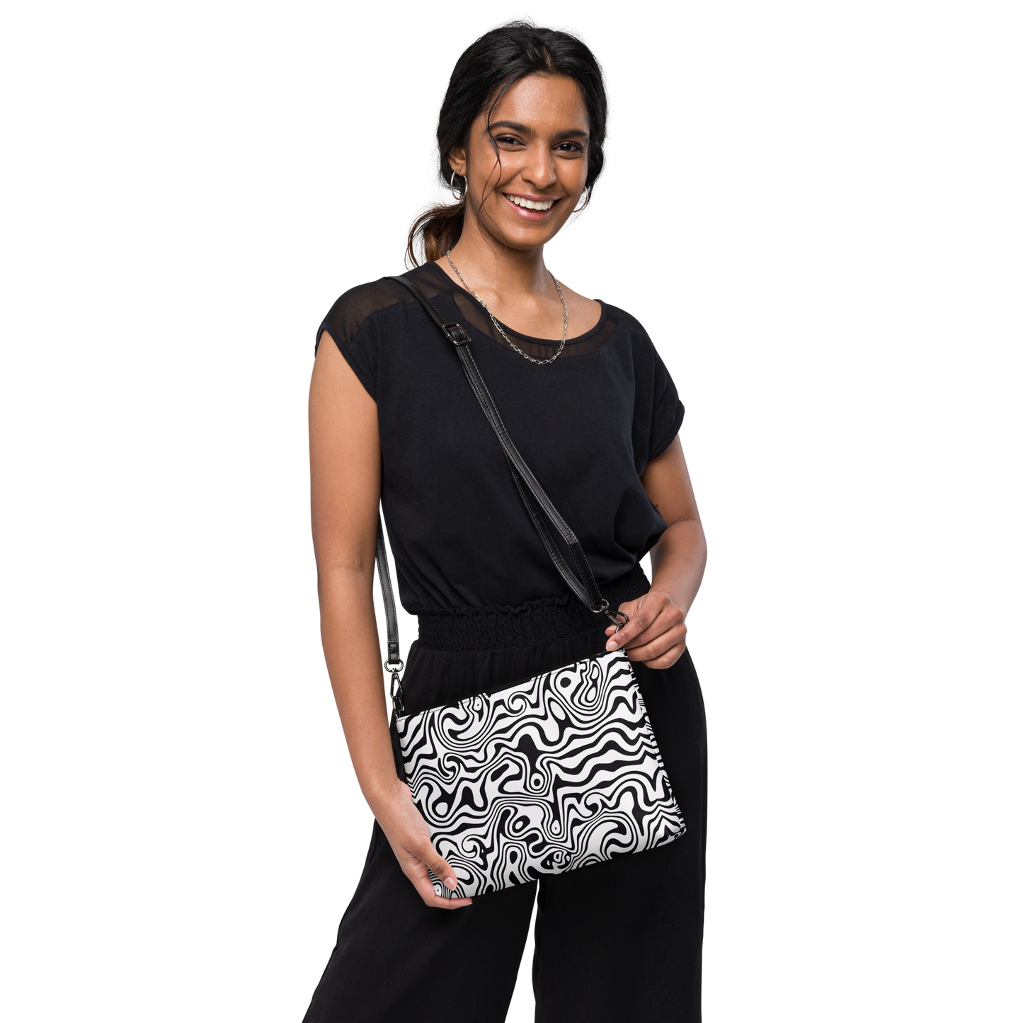 Double-sided Crossbody bag (Noir Noodle)