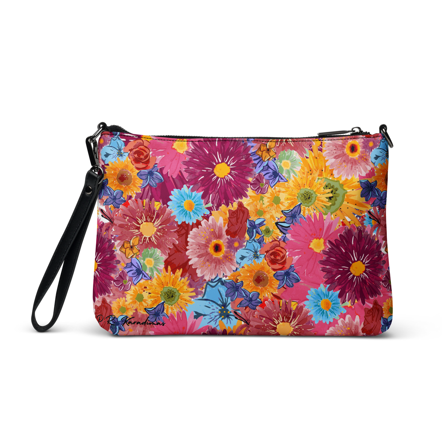 Crossbody bag (Watercolor Flowers)