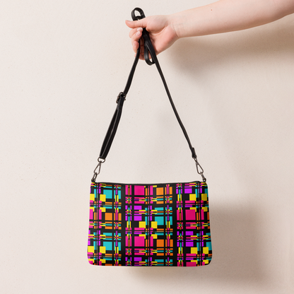 Crossbody bag (Rainbow Plaid)