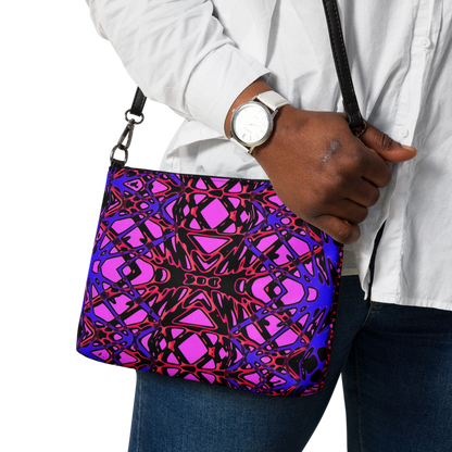 Double-sided Crossbody bag (Neon Latticework)