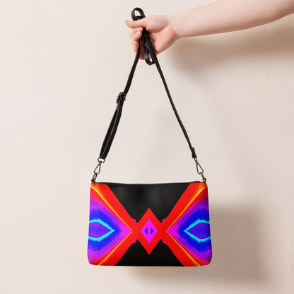 Double-sided Crossbody bag (Neon Honeycomb)