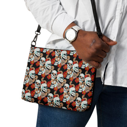 Double-sided Crossbody bag (Poppies)