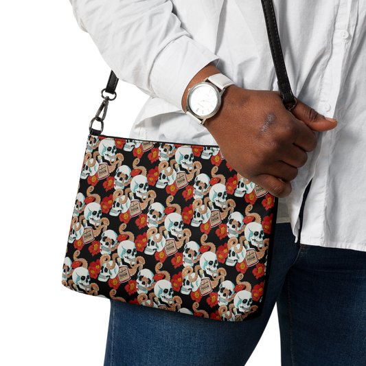 Double-sided Crossbody bag (Poppies)