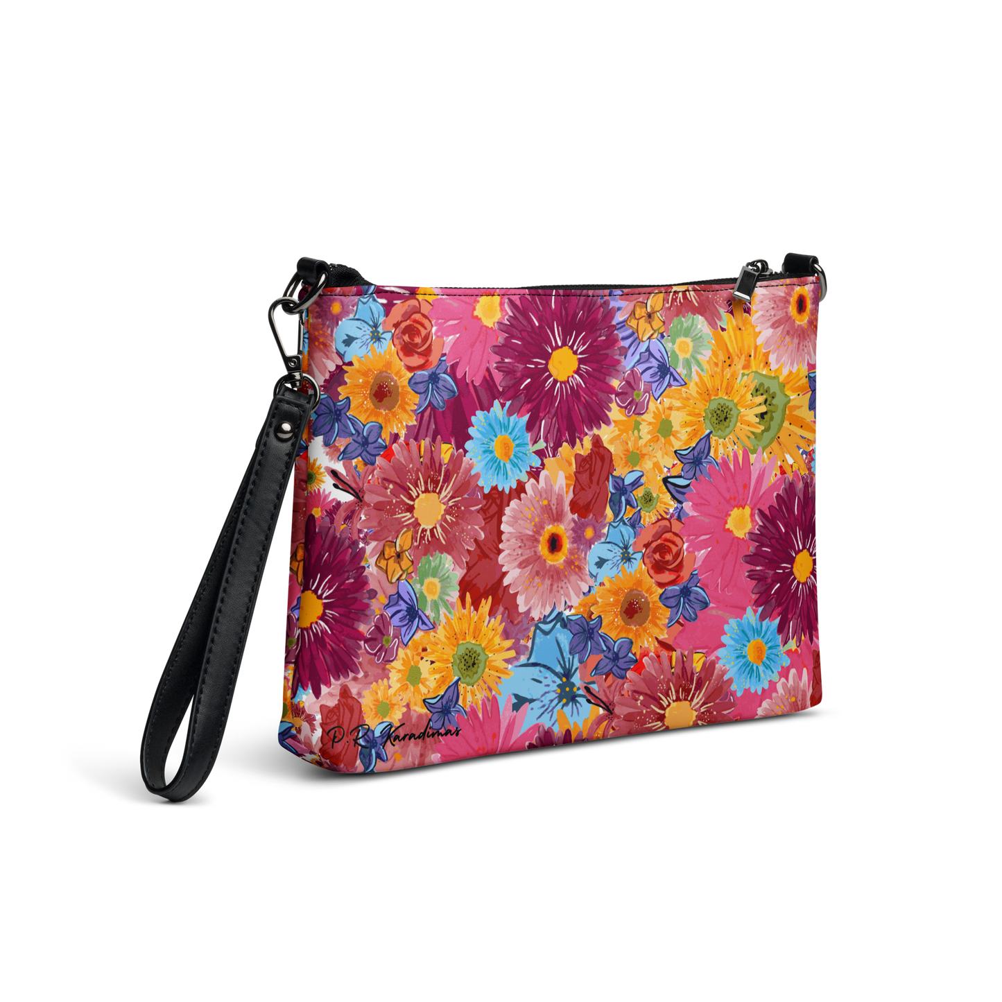 Crossbody bag (Watercolor Flowers)