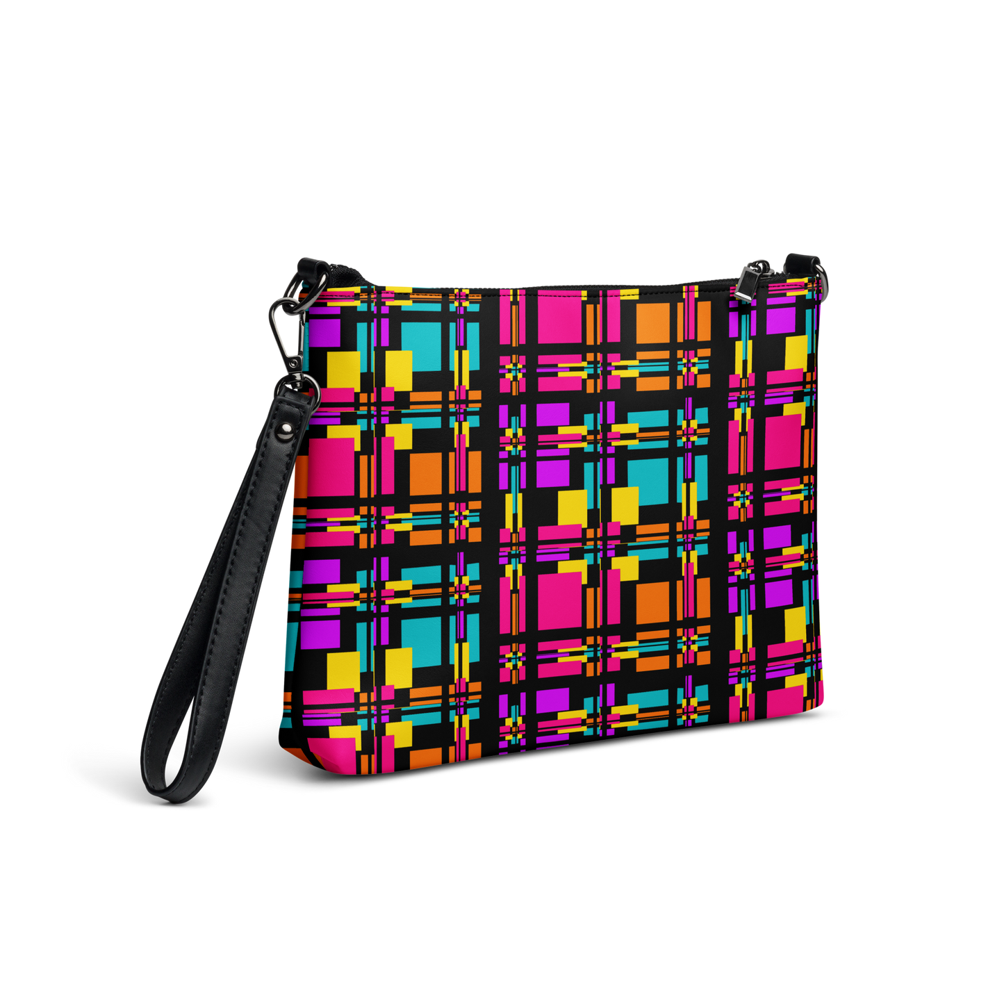 Crossbody bag (Rainbow Plaid)