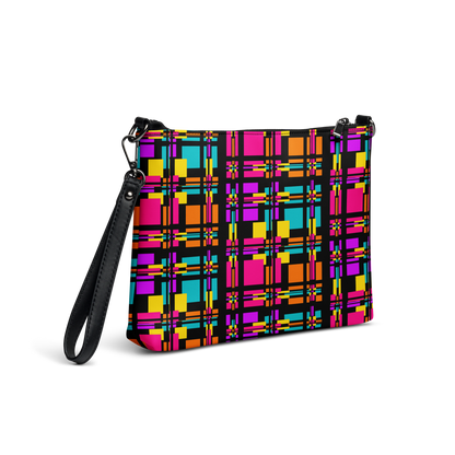 Crossbody bag (Rainbow Plaid)