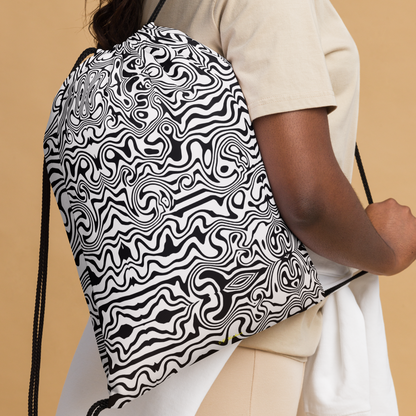 Drawstring bag (Noir Noodle)