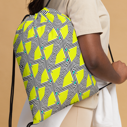 Drawstring bag (Retro Yellow)