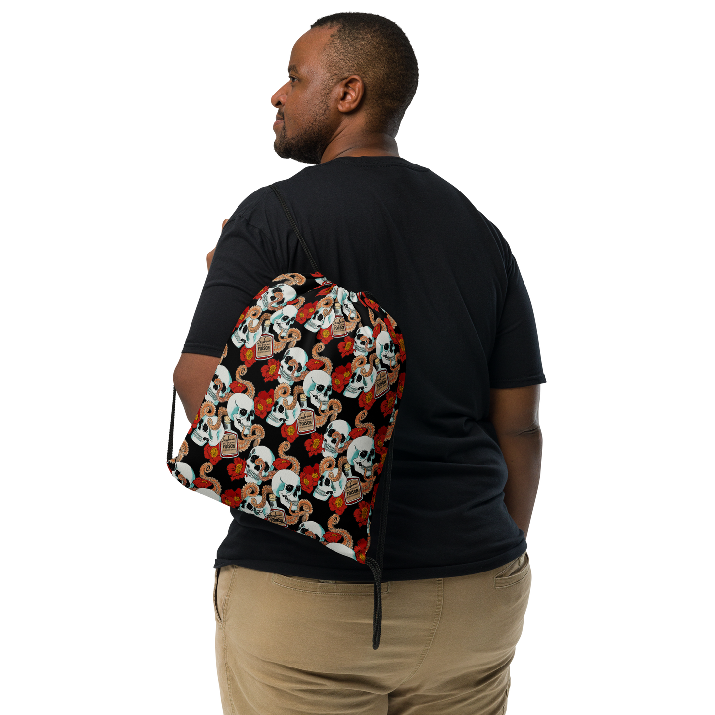 Drawstring bag (Poppies)