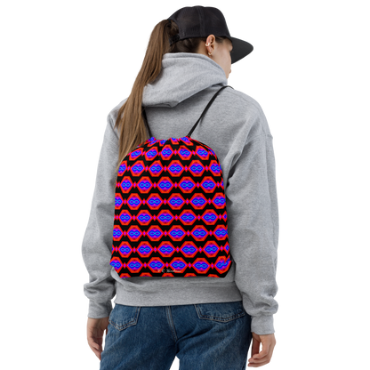 Drawstring bag (Neon Honeycomb)