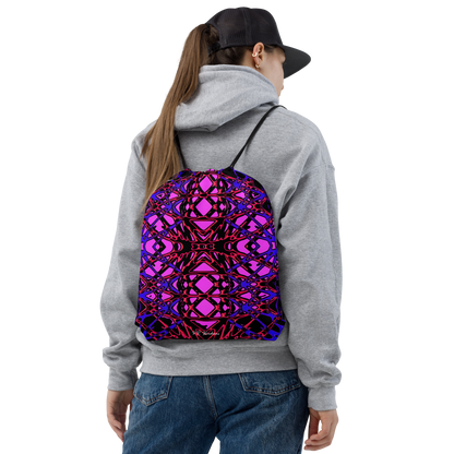 Drawstring bag (Neon Latticework)