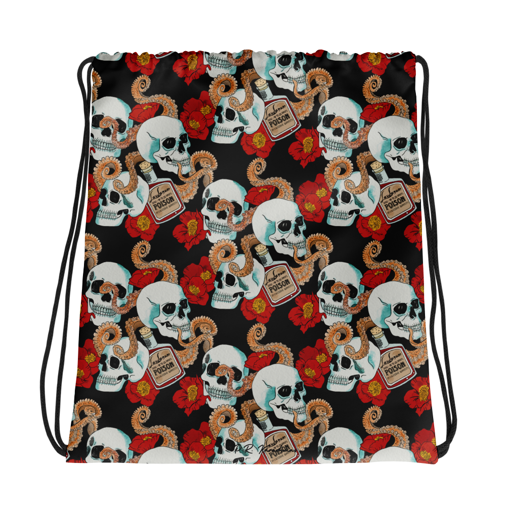 Drawstring bag (Poppies)