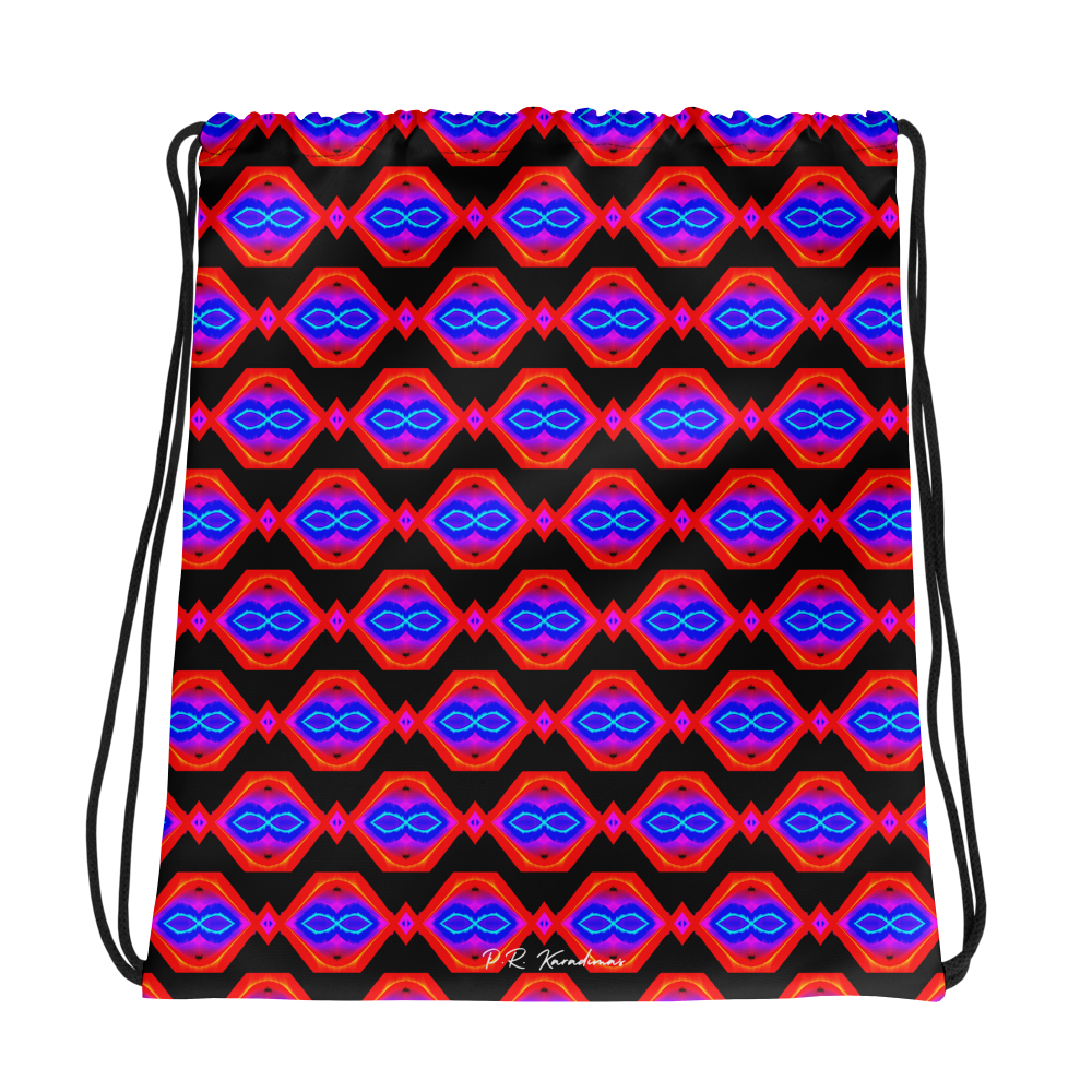 Drawstring bag (Neon Honeycomb)