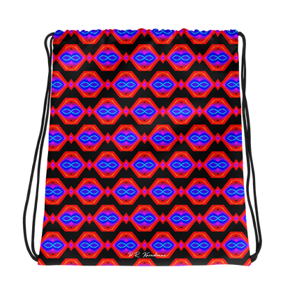 Drawstring bag (Neon Honeycomb)