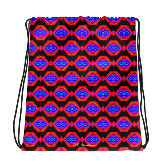 Drawstring bag (Neon Honeycomb)