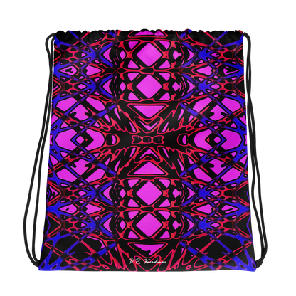 Drawstring bag (Neon Latticework)