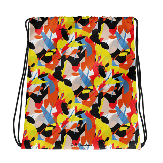 Drawstring bag (Abstract Ovals)