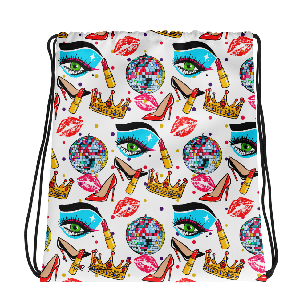 Drawstring bag (Drag|Polka Dots)