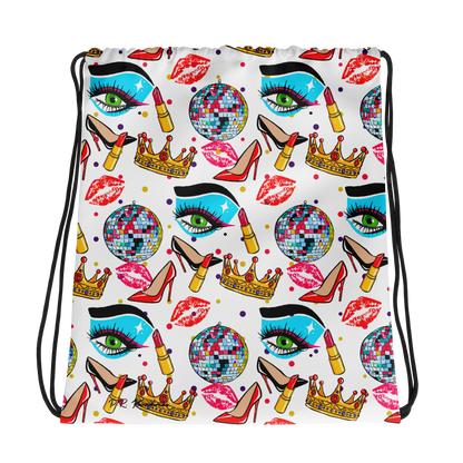 Drawstring bag (Drag|Polka Dots)